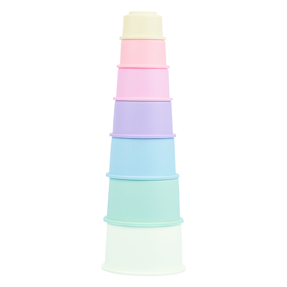 silicone stacking cups
